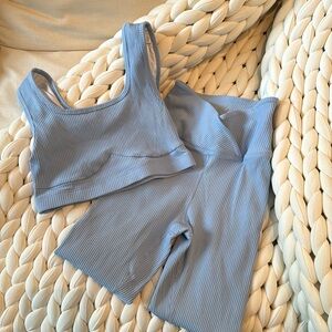 year of ours ribbed gia bra and veronica leggings